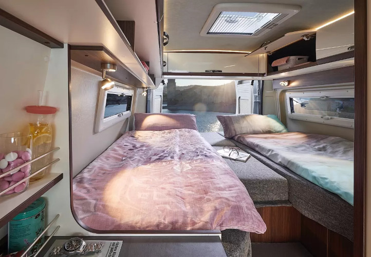 Łóżka pojedyncze w camper vanie Globecar Summit Prime 640